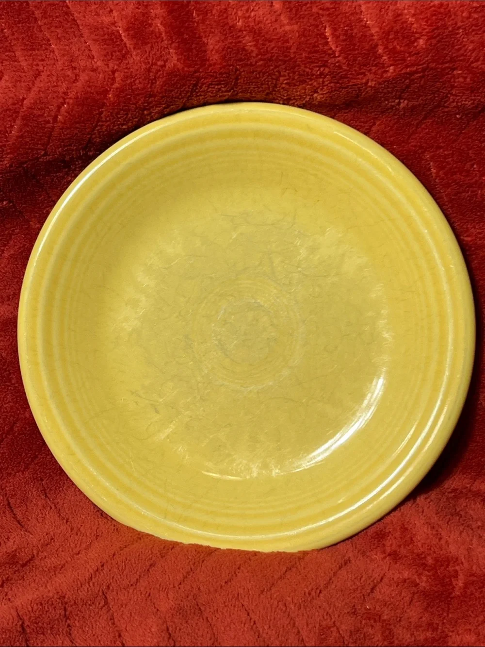 Fiestaware Canary Yellow Glazed 7” Salad Plate